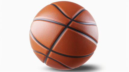 Fototapeta premium white background PNG, Basketball isolated сreated with Generative Ai