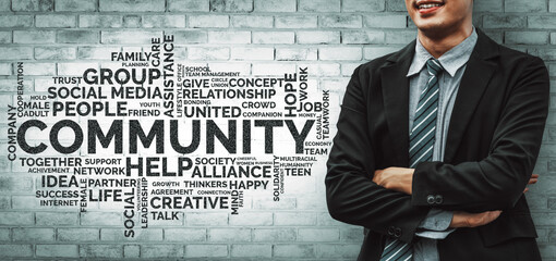 Human Resources Recruitment and People Networking Concept. Modern graphic interface showing...
