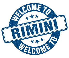 Welcome to Rimini stamp. Rimini round sign