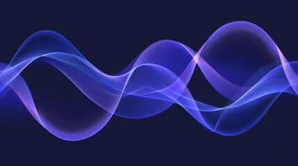 Blue light digital abstract wave technology background with vibrant digital effect