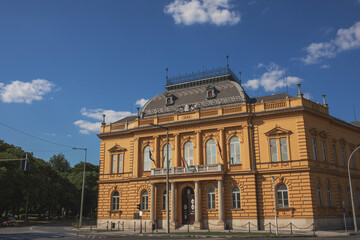 Fototapeta na wymiar Szekesfehervar regional court ,Hungary.Summer season.
