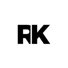 Letter R and K, RK logo design template. Minimal monogram initial based logotype.