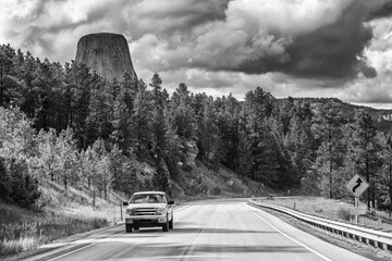 Beautiful summer colours of Devils Tower, Wyoming