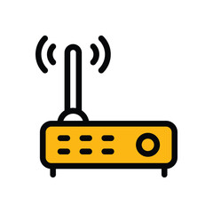 Internet Router vector icon