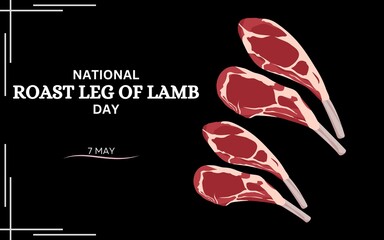 NATIONAL  ROAST LEG OF LAMB DAY TEMPLATE DESIGN