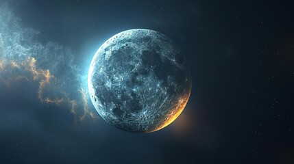 Obraz na płótnie Canvas Eclipse: A vector illustration of a penumbral lunar eclipse
