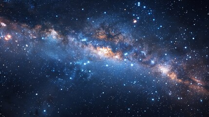 Obraz premium Night Sky: A 3D representation of the night sky