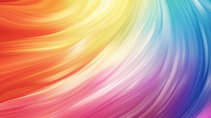 Fototapeta premium Soft wave gradient background in rainbow colors