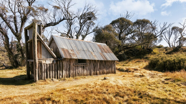 Wallaces Hut near Falls Creek, Victoria, Australia
