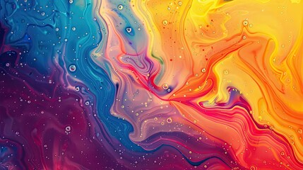 Abstract vibrant spectrum, liquid backgrounds