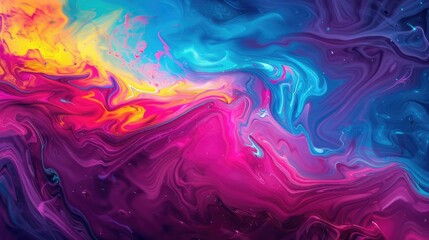 Abstract vibrant spectrum, liquid backgrounds