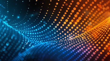 Fototapeta premium Vibrant Colorful Background With Dots and Lines