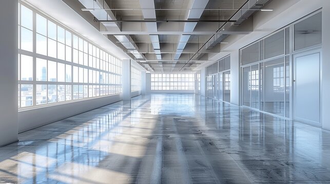 Empty office space ready for tenant customization