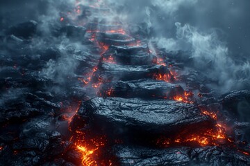 Close Up of a Hot Coal Grill