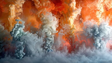 煙状のアブストラクト背景素材,Generative AI AI画像