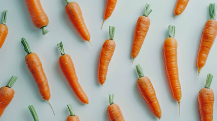 Carrots on isolated white background