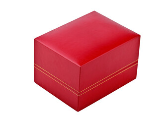 Red gift box - obrazy, fototapety, plakaty