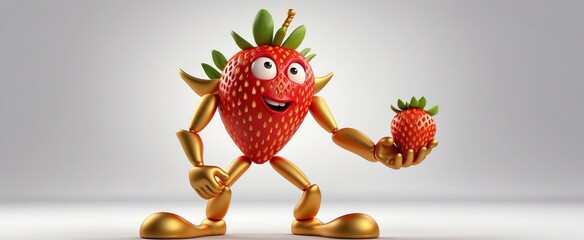 Promotional photo of strawberries - obrazy, fototapety, plakaty