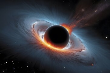 blackhole destroy star - obrazy, fototapety, plakaty