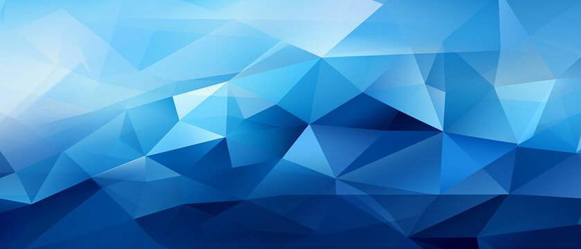 Abstract Blue Polygonal Background High-Resolution Image