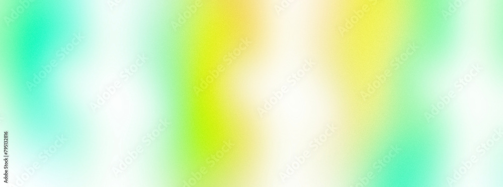 Poster Abstract green gradient texture with noise and blur effects. Colorful digital soft noise effect on transparent background. Effect of film overlay on the screen
