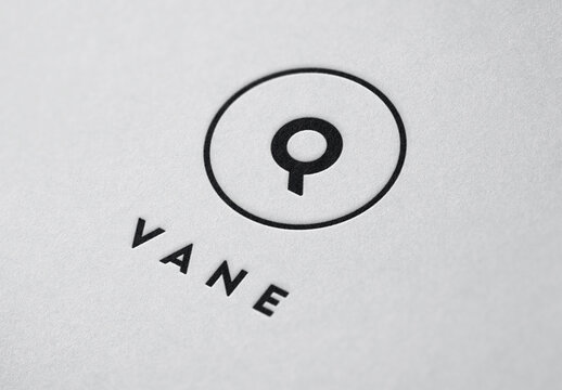 Clean Minimal Pressed Debossed Embossed Logo Mockup Template Texture Paper Branding Brand Identity Effect