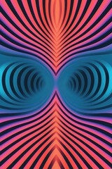 An abstract Graphic Element of Doppler Effect pattern spiral art.