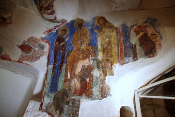 An old painting in a monastary near Pafos, Cyprus