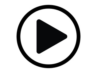 Play symbol silhouette vector art