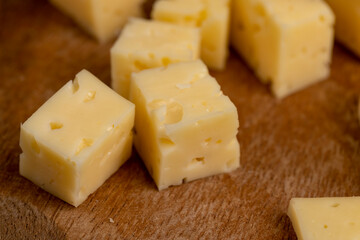 natural organic cheese products close-up