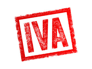 IVA - Individual Voluntary Arrangement, it is a formal agreement between an individual and their creditors to pay back debts over a specific period, text concept stamp - obrazy, fototapety, plakaty
