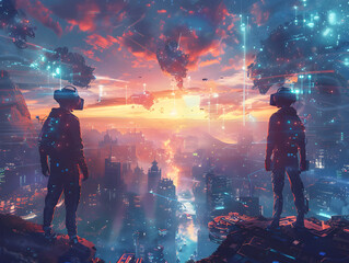 The fusion of technology and imagination in the world of VR gaming.The next frontier in gaming: where virtual reality and artificial intelligence converge