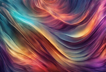 Colorful abstract fantasy design featuring swirling shapes and vivid colors