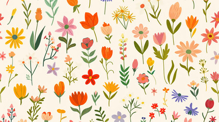 Spring Flowers Background