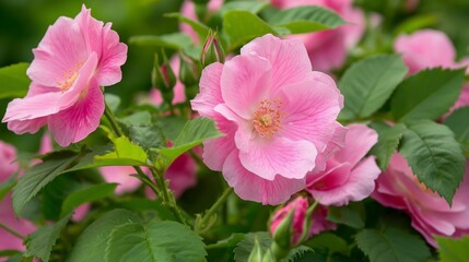 pink rugosa roses