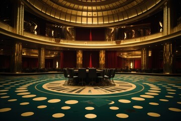 Obraz premium Casino chair architecture illuminated