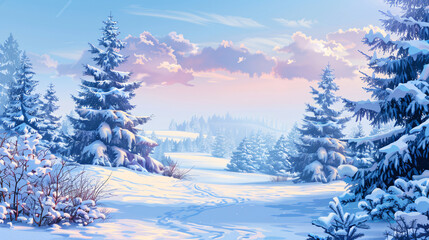 Winter background . New Ye greeting card with copy-space