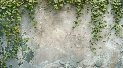 Plants covering wall up close