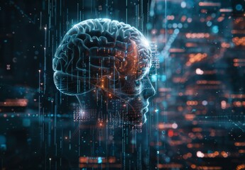 AI, analysis, artificial intelligence, automation, big data, brain, business, CG, cloud computing, communication, computer graphics, concept, creative, cyber, deep learning, digital transformation sha