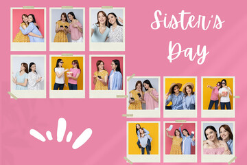 Beautiful design for concept of Sisters day