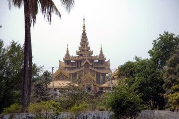 Myanmar Ava temples on a sunny spring day