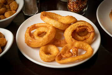 Plate of onion rings