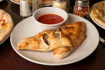 Stromboli with beef