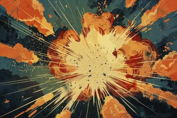 Witness the thrilling spectacle of a clandestine military experiment with unearthed extraterrestrial gadgets, amidst vivid blasts and dramatic perspectives.