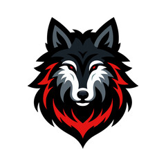 Vector wolf head.