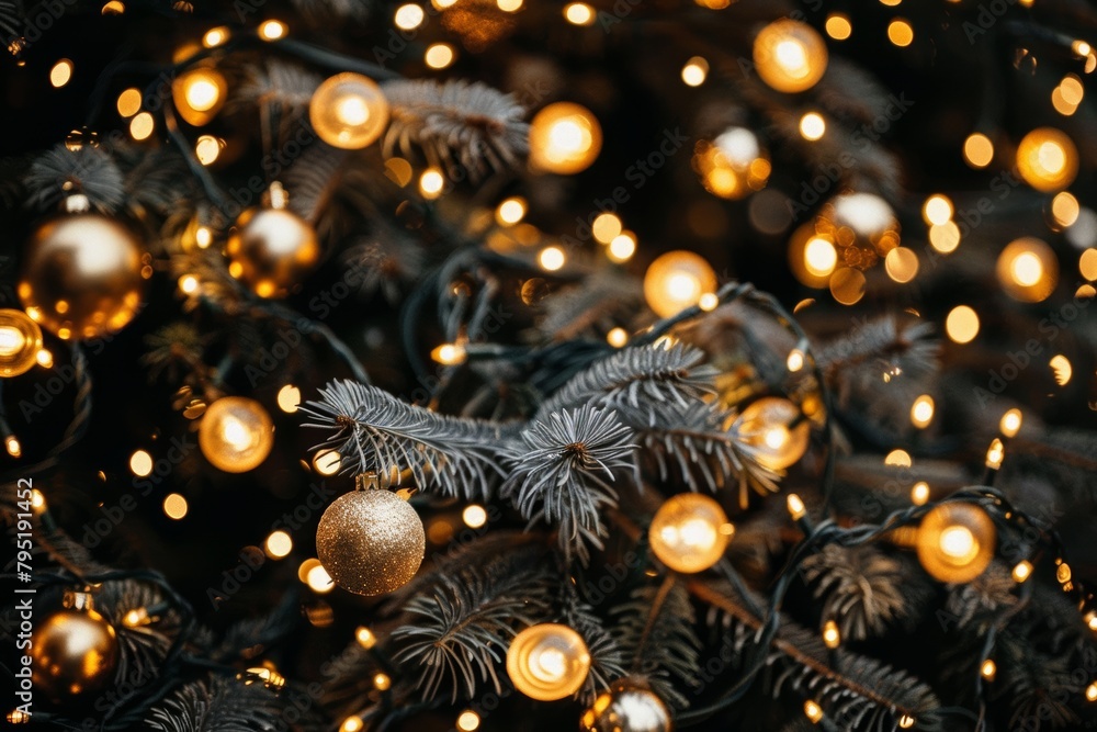 Poster abstract defocused yellow bokeh lights, perfect for creating a captivating background