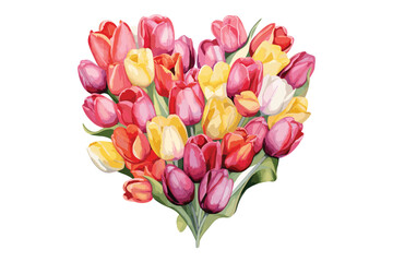 Watercolor tulip flower love shape vector illustration, Watercolor Tulips,
Tulip Vector Illustration,
Flower Love Shape,
Romantic Tulip Design,
Floral Heart Vector,
Watercolor Flower Illustration,