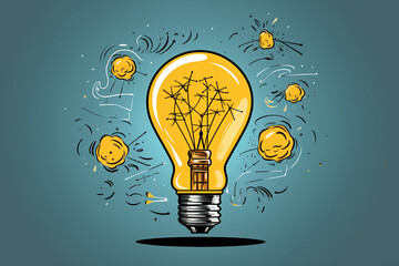 light bulb idea concept