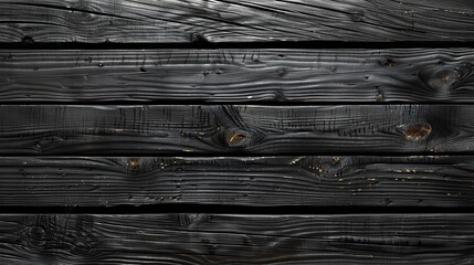 Wide panoramic texture of dark wood plank. Wide screen wood plank pattern background.