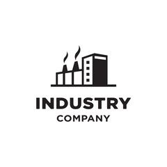 Naklejka premium Industry Factory Building Logo For All Company
